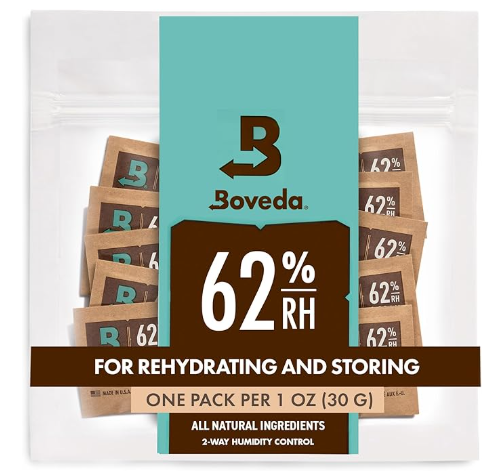 Boveda 62 % Feuchtigkeitsregulierung